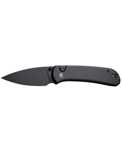 Civivi Qubit Black Aluminum Handle Knife with Thumb Stud
