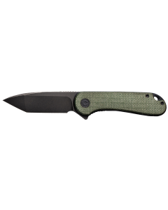 Civivi Elementum Flipper Knife Green Micarta D2 Tanto Blade