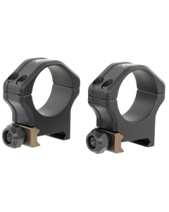 Christiansen Arms 2-Piece Ultralight PRSR-X2 Scope Rings 30mm Med 4-Screw