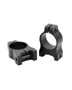 Warne 1'' Medium Matte Black Rings