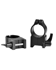 Warne 1'' Extra High (1.150'') Qd Rings, Black