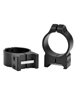 Warne 30mm Medium (0.965'') Fixed Rings, Black