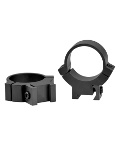 Warne 1'' Medium (0.90'') Dovetail Rings, Black