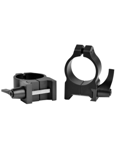 Warne 1'' Medium (0.875'') Qd Rings, Black