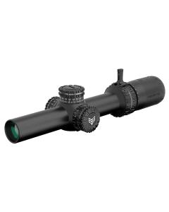Swampfox Optics 1-6x24mm Sfp Green Guerrilla Dot Moa Reticle Black