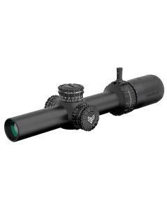Swampfox Optics 1-6x24mm Sfp Red Guerrilla Dot Bdc, Black