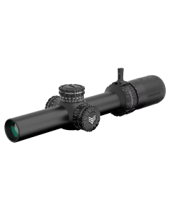 Swampfox Optics 1-10x24mm Sfp Ir Guerrilla Dot Mil Red Reticle Black