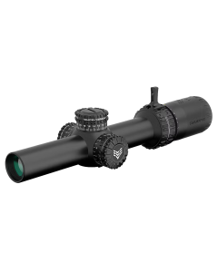 Swampfox Optics 1-8x24mm Sfp Red Guerrilla Dot Bdc, Black
