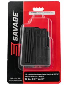 Savage Arms 220 Magazine 20ga 2rd Steel Black