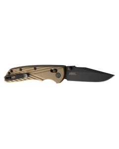 Hogue Deka 3.25 Inch Folding Knife Black Poly FDE Clip