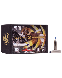 Federal Premium 270 Cal Terminal Ascent 136gr 50/Box