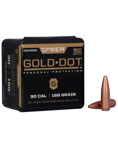 Speer Gold Dot 30 Cal 168gr Soft Point Ammo 50/Box