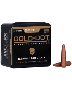 Speer Gold Dot 6.5mm 140gr Soft Point 50/Box