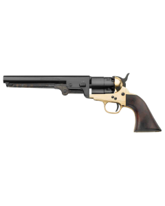 Pietta 1851 Navy Brass Frame Walnut Grips - .44 cal 7-1/2 Inch