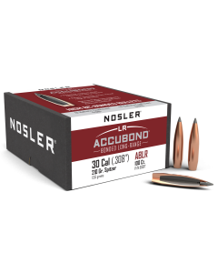 Nosler AccuBond LR 30 Cal 210gr Long Range Projectiles 100ct