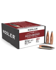 Nosler AccuBond LR .308 168gr Spitzer Point 100ct