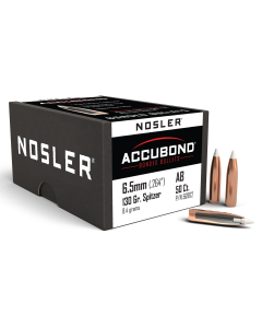 Nosler AccuBond 6.5mm 130gr Spitzer 50/Box