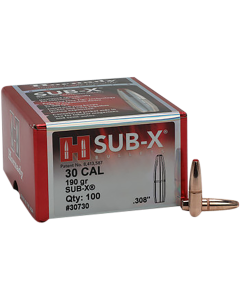 Hornady 30 Cal .308 190gr Sub-X Subsonic Expanding Projectiles
