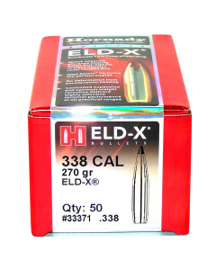 Hornady 338 Caliber 270gr ELD-X Projectiles 50/Box