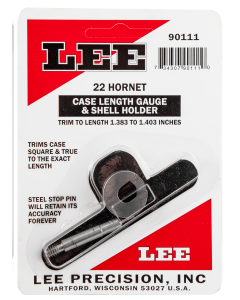Lee Precision Lee Length Gauge/ Shellholder, .22 Hornet