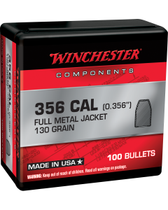 Winchester 38 Cal 130gr FMJ Centerfire Handgun Projectiles 100ct