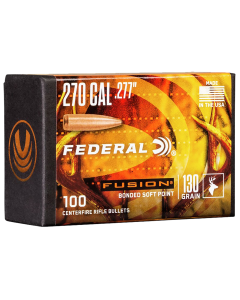 Federal Fusion 270 Caliber 130gr Soft Point 100/Box
