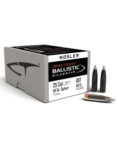 Nosler Ballistic Silvertip 25 Cal 115gr Hunting Projectiles