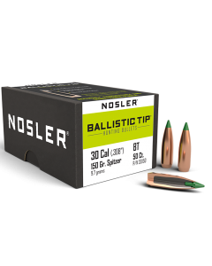 Nosler 30 Caliber 150gr Ballistic Tip Hunting Projectiles