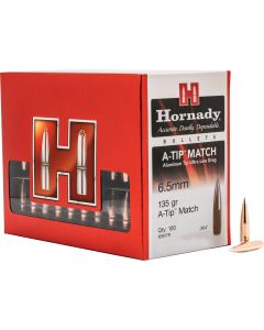 Hornady 6.5mm 135gr A-Tip Match Target Projectiles 100ct