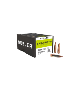 Nosler Ballistic Tip 6.5mm 120gr Spitzer Hunting Projectiles