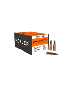 Nosler 25 Caliber 85gr Ballistic Tip Varmint Projectiles
