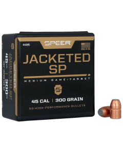 Speer 45 Caliber 300gr Jacketed Soft Point Projectiles