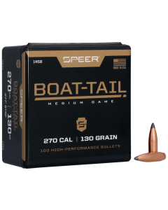 Speer 270 Caliber 130gr Spitzer Boat Tail Hunting Projectiles