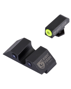Night Fision Night Sight Set, Nf Glk-001-007-ygzg     Ns Glk 17/19 U-rear