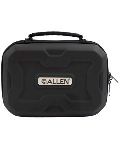 Allen 829 EXO  Handgun Case Black Polymer, Molded Carry Handle, Egg Crate Foam & Lockable Zippers 9" x 6.25" Interior Dimensions