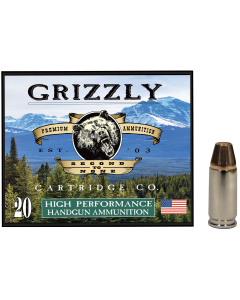 Grizzly 9mm 124gr FMJFP +P Deer Ammo  (Box)