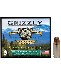 Grizzly 9mm +P 115gr JHP Ammo  (Box)