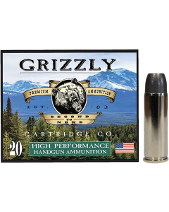 Grizzly .45 Colt +P 335gr Wide Long Nose Gas Check Ammo  (Box)
