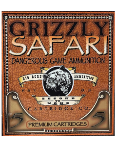 Grizzly .450 Rigby 500gr Solid Brass Ammo  (Box)