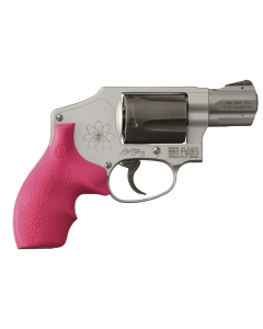 Hogue Rubber Bantam Grip SW J Frame Pink Cobblestone