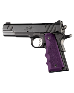Hogue OverMolded Grip Finger Grooves Purple Rubber Cobblestone
