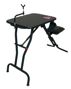 Birchwood Casey Ultra Steady Shooting Bench 21" x 28" (Black Steel, 4-Leg)