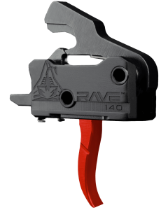 Rise Armament RA-140 Super Sporting Curved Trigger Black/Red for AR Platforms