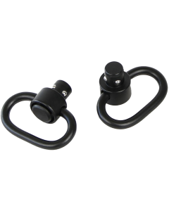Bulldog Deluxe Push-Button Swivel 1.25 Steel Black