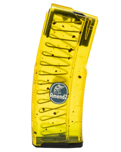 Amend2 MOD-C AR-15 223/5.56/300 Blackout Banana Magazine - 30 Round (Yellow Polycarbonate)