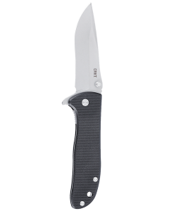 CRKT Drifter EDC Folding Knife 2.88 Inch Drop Point (Stonewashed D2 Steel, Black G10)