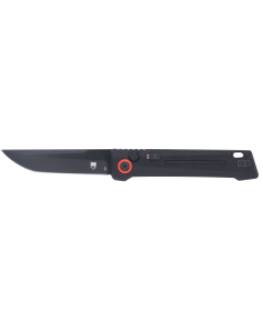 CobraTec Inferno OTF Tanto 3.5 Inch D2 Steel Black TiCN Black Textured Handle