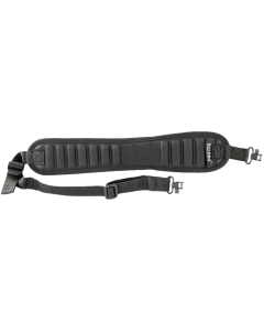 Bulldog Ribbed Rifle Sling with Deluxe Swivels Black