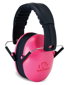 Walkers Game Ear Childs Passive Folding Ear Muffs (Pink)