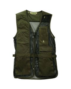 Full Mesh Shooting Vest - Sage Green, Right-Handed, Size Small